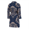 Damask Pattern Print Men Long Robe-grizzshop