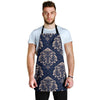 Damask Pattern Print Men's Apron-grizzshop