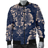 Damask Pattern Print Men's Bomber Jacket-grizzshop