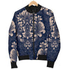 Damask Pattern Print Men's Bomber Jacket-grizzshop