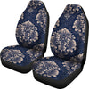 Damask Pattern Print Universal Fit Car Seat Covers-grizzshop