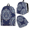 Damask Print Pattern Backpack-grizzshop