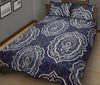 Damask Print Pattern Bed Set Quilt-grizzshop