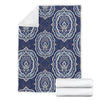 Damask Print Pattern Blanket-grizzshop