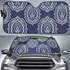 Damask Print Pattern Car Sun Shade-grizzshop