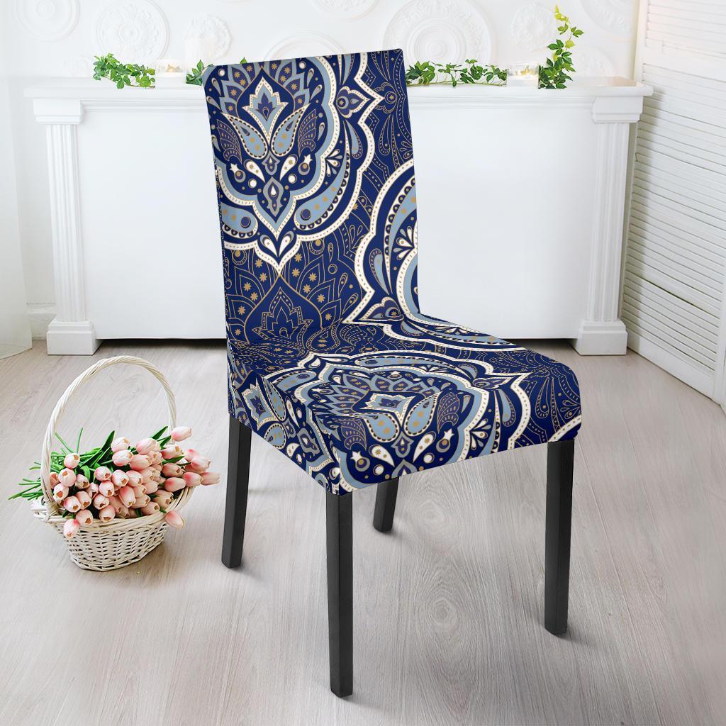 Damask Print Pattern Chair Cover-grizzshop