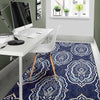 Damask Print Pattern Floor Mat-grizzshop