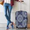 Damask Print Pattern Luggage Cover Protector-grizzshop