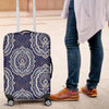 Damask Print Pattern Luggage Cover Protector-grizzshop