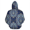 Damask Print Pattern Men Women Pullover Hoodie-grizzshop