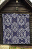 Damask Print Pattern Quilt-grizzshop