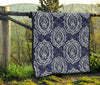 Damask Print Pattern Quilt-grizzshop