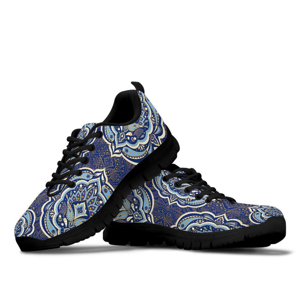 Damask Print Pattern Sneaker Shoes For Men Women-grizzshop