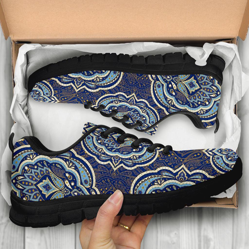 Damask Print Pattern Sneaker Shoes For Men Women-grizzshop