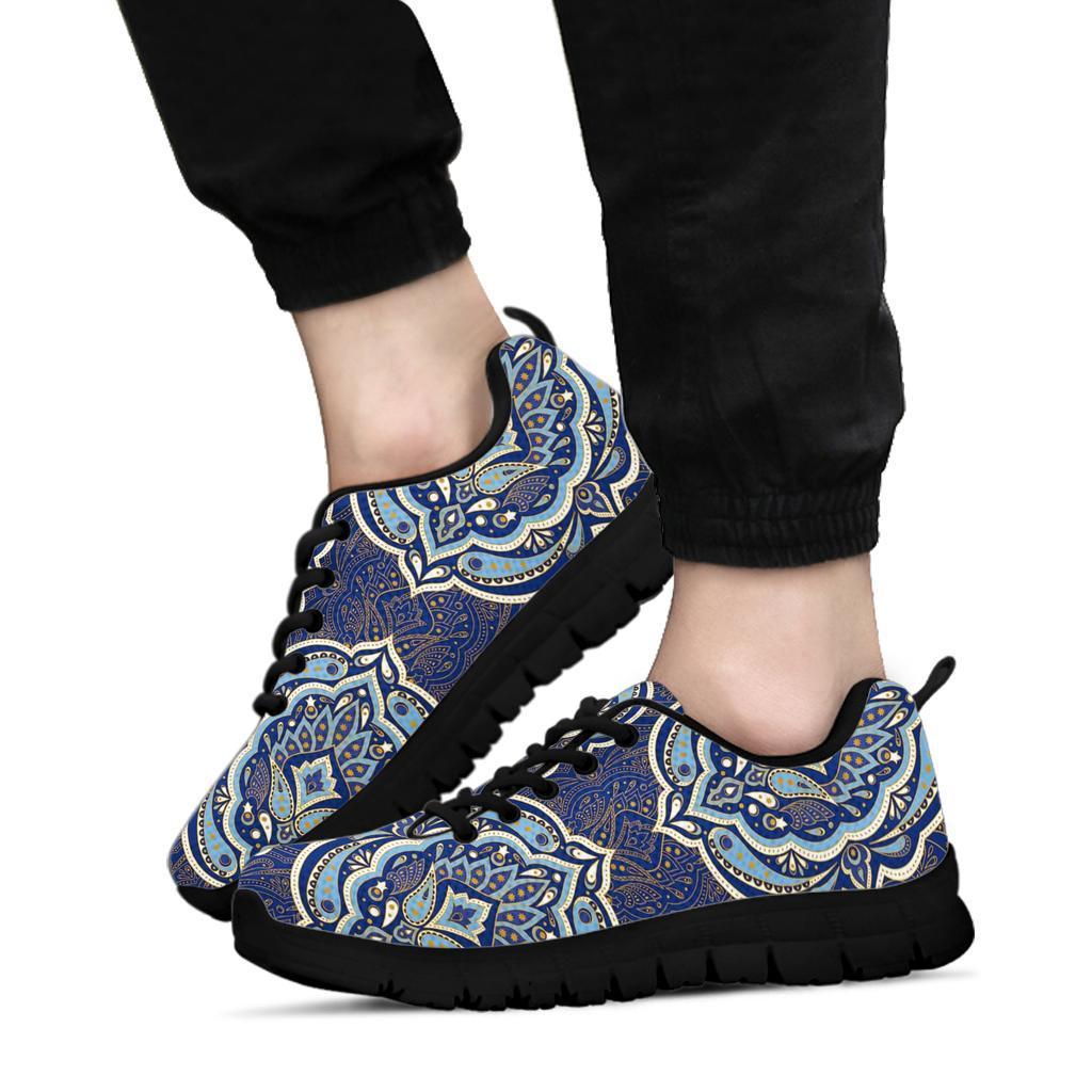 Damask Print Pattern Sneaker Shoes For Men Women-grizzshop