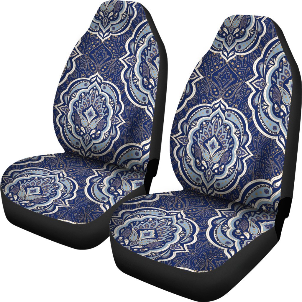 Damask Print Pattern Universal Fit Car Seat Covers-grizzshop