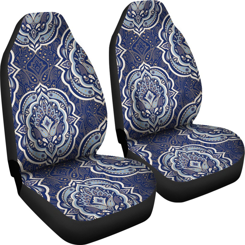 Damask Print Pattern Universal Fit Car Seat Covers-grizzshop