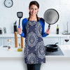 Damask Print Pattern Women's Apron-grizzshop