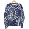 Damask Print Pattern Women's Sweatshirt-grizzshop