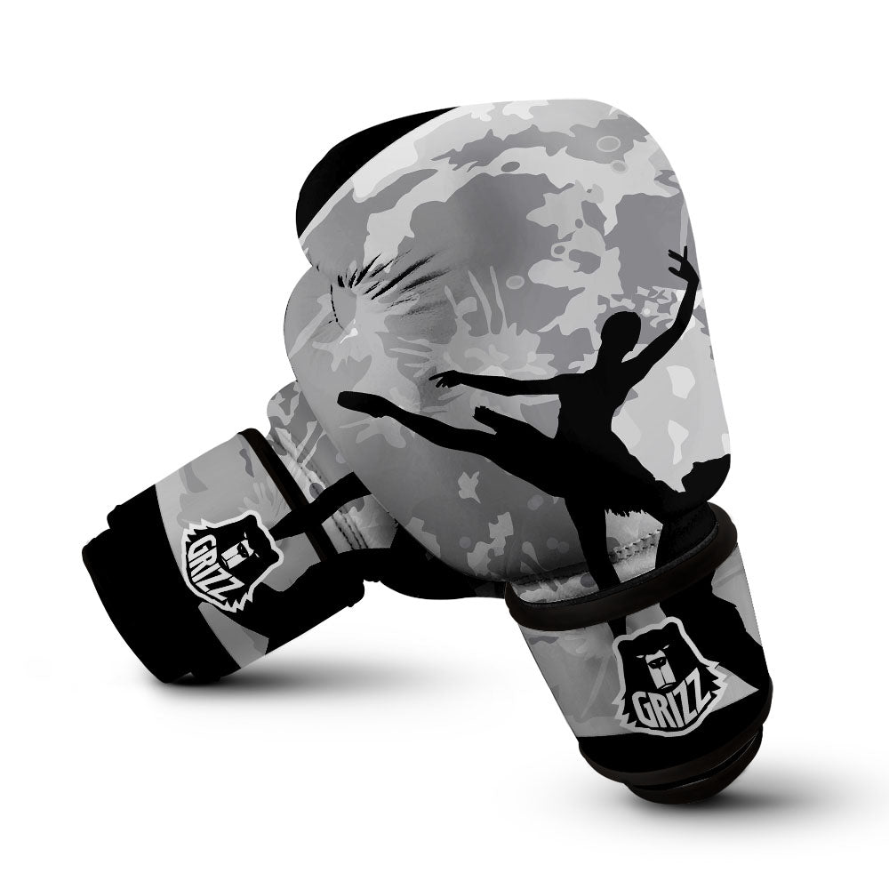 Dance Ballet On The Moon Night Print Boxing Gloves-grizzshop