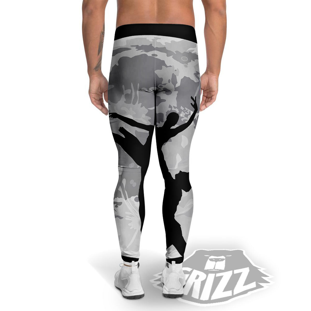 Dance Ballet On The Moon Night Print Men's Leggings-grizzshop