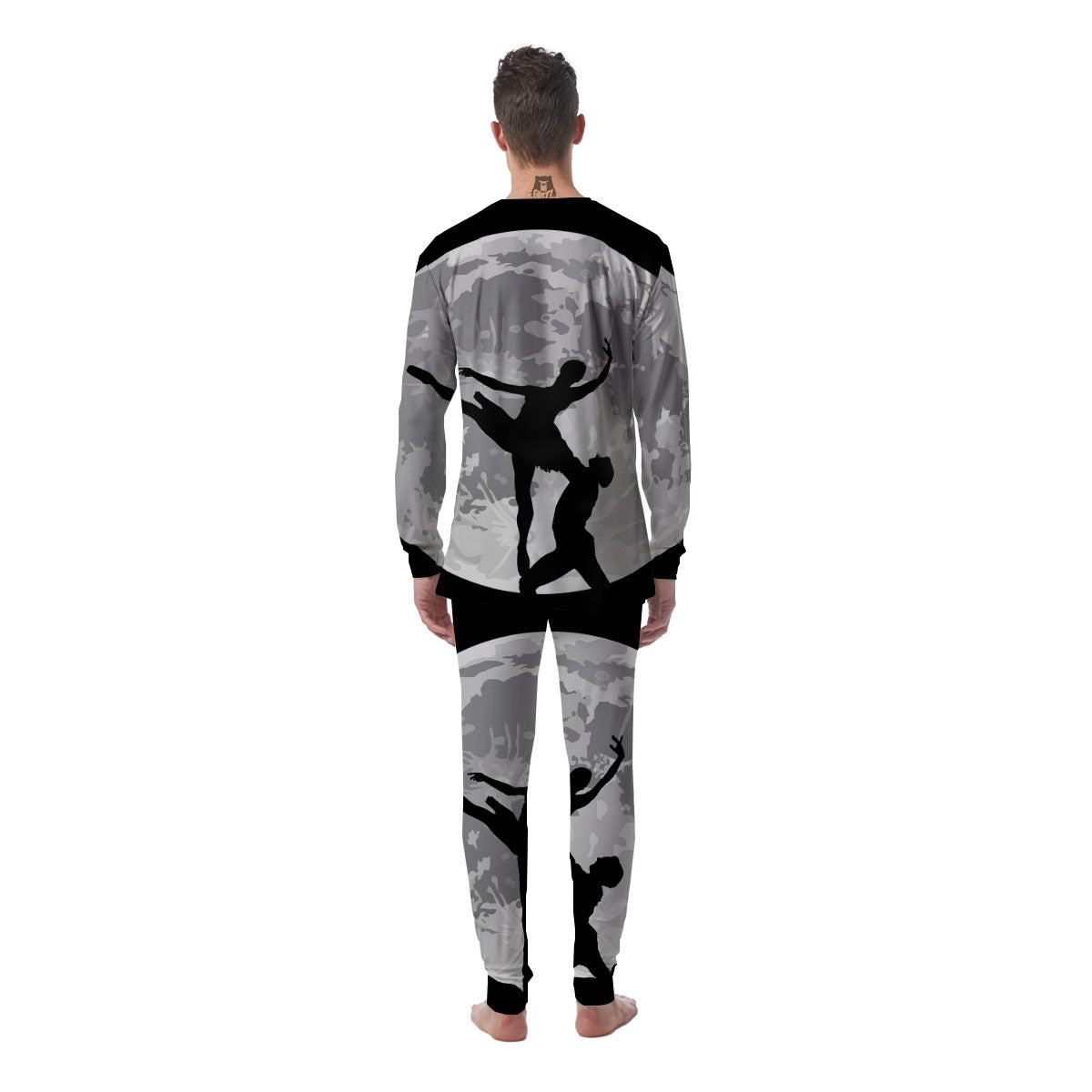 Dance Ballet On The Moon Night Print Men's Pajamas-grizzshop