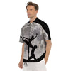 Dance Ballet On The Moon Night Print Men's Short Sleeve Shirts-grizzshop