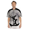 Dance Ballet On The Moon Night Print Men's Short Sleeve Shirts-grizzshop