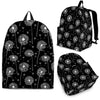 Dandelion Black Pattern Print Backpack-grizzshop