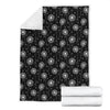 Dandelion Black Pattern Print Blanket-grizzshop