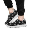 Dandelion Black Pattern Print Sneaker Shoes For Men Women-grizzshop