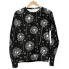 Dandelion Black Pattern Print Women's Sweatshirt-grizzshop