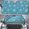 Dandelion Blue Pattern Print Car Sun Shade-grizzshop