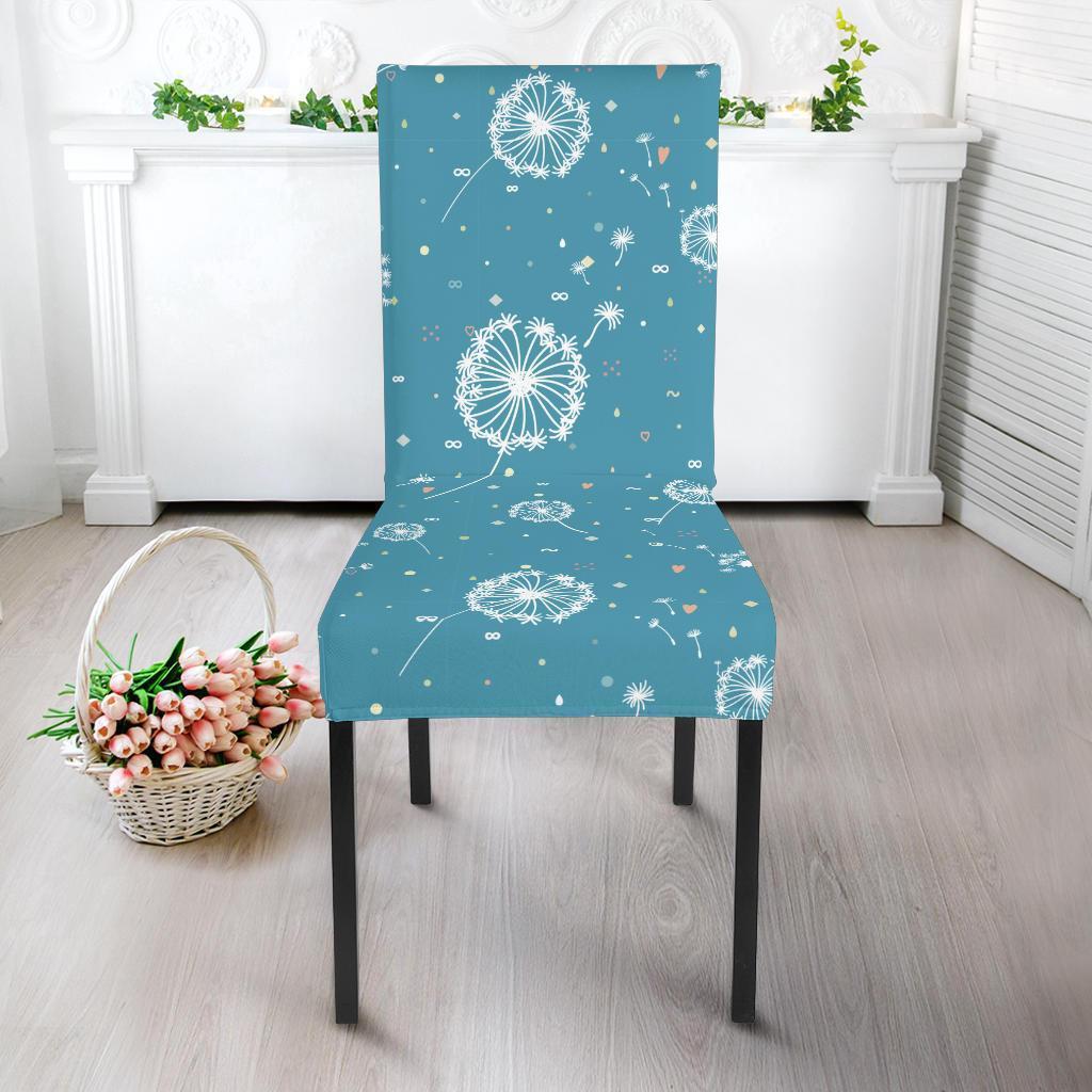 Dandelion Blue Pattern Print Chair Cover-grizzshop