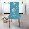 Dandelion Blue Pattern Print Chair Cover-grizzshop