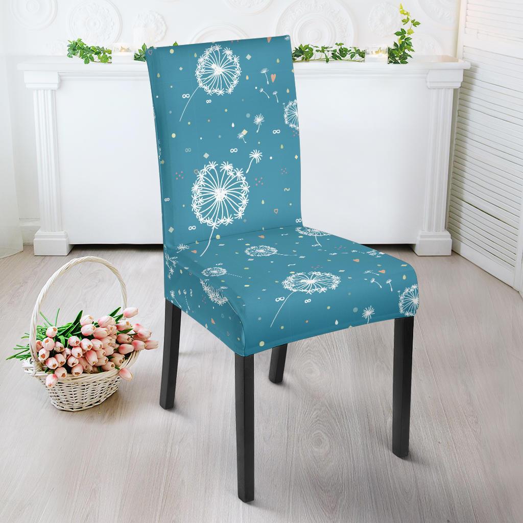 Dandelion Blue Pattern Print Chair Cover-grizzshop