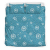 Dandelion Blue Pattern Print Duvet Cover Bedding Set-grizzshop