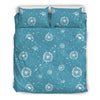 Dandelion Blue Pattern Print Duvet Cover Bedding Set-grizzshop