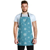 Dandelion Blue Pattern Print Men's Apron-grizzshop