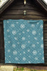 Dandelion Blue Pattern Print Quilt-grizzshop