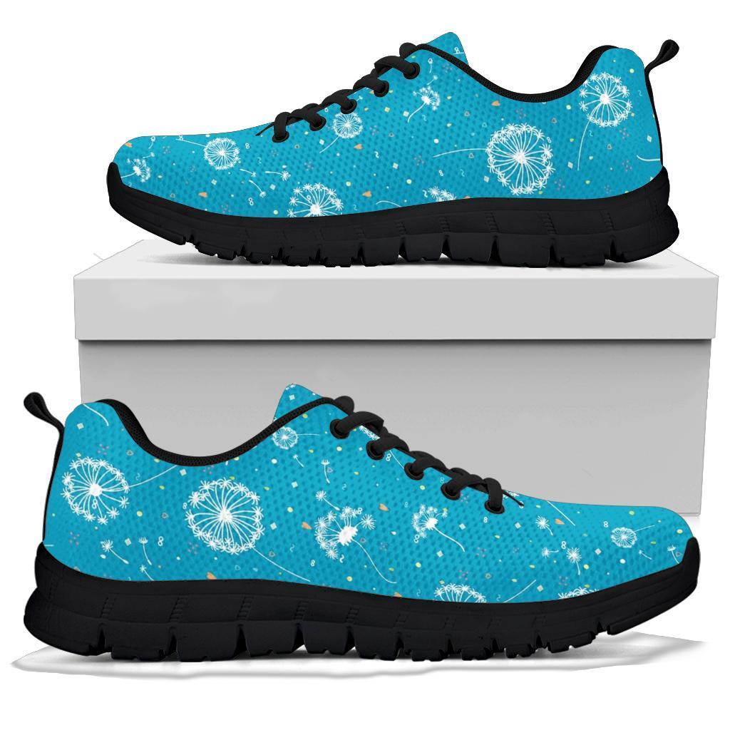 Dandelion Blue Pattern Print Sneaker Shoes For Men Women-grizzshop