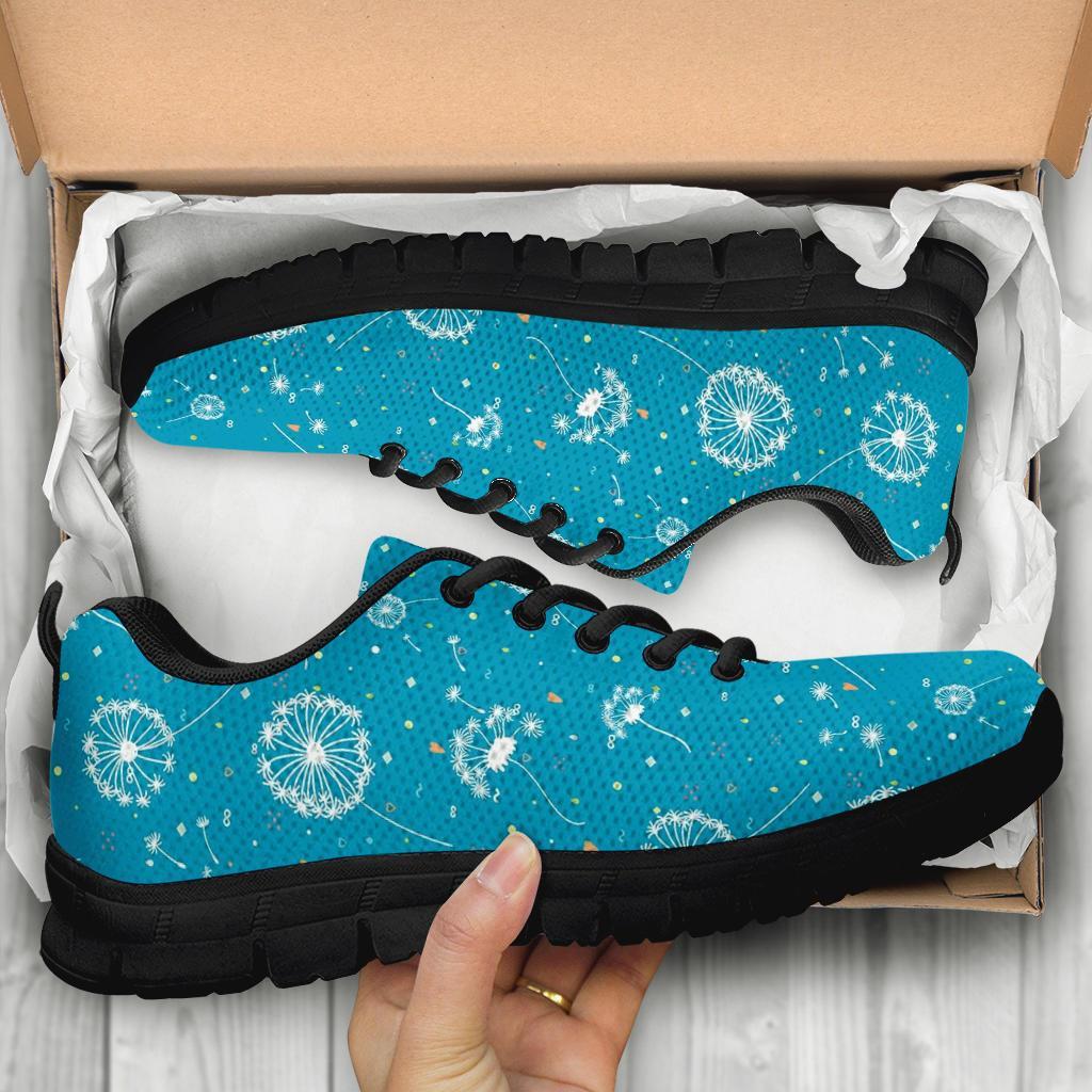 Dandelion Blue Pattern Print Sneaker Shoes For Men Women-grizzshop