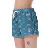 Dandelion Blue Pattern Print Women's Shorts-grizzshop