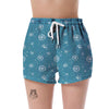 Dandelion Blue Pattern Print Women's Shorts-grizzshop