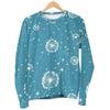 Dandelion Blue Pattern Print Women's Sweatshirt-grizzshop