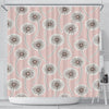 Dandelion Pattern Print Bathroom Shower Curtain-grizzshop