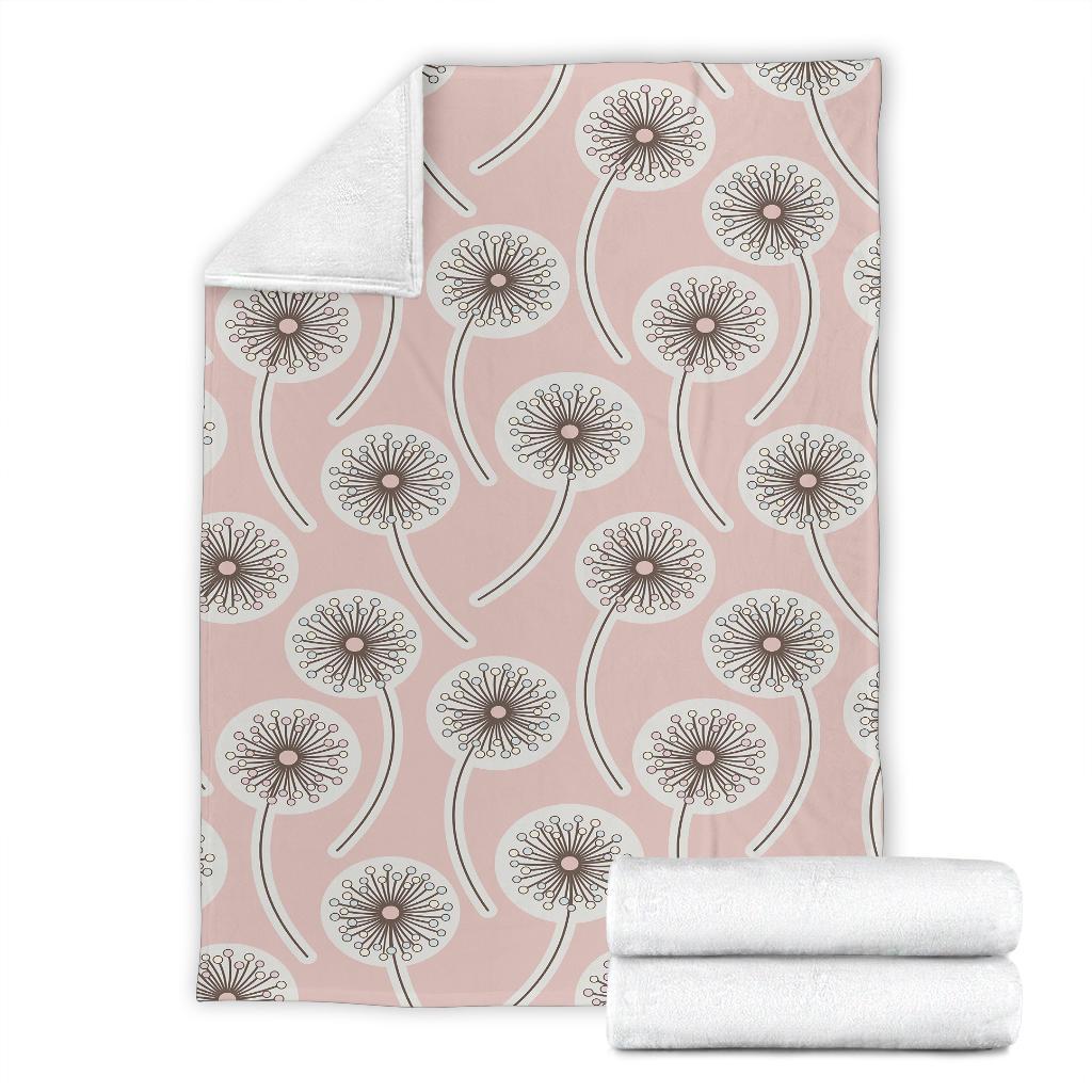 Dandelion Pattern Print Blanket-grizzshop