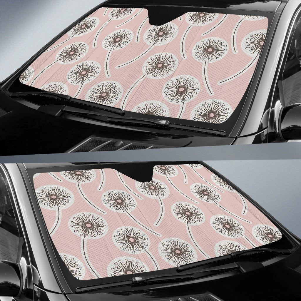 Dandelion Pattern Print Car Sun Shade-grizzshop