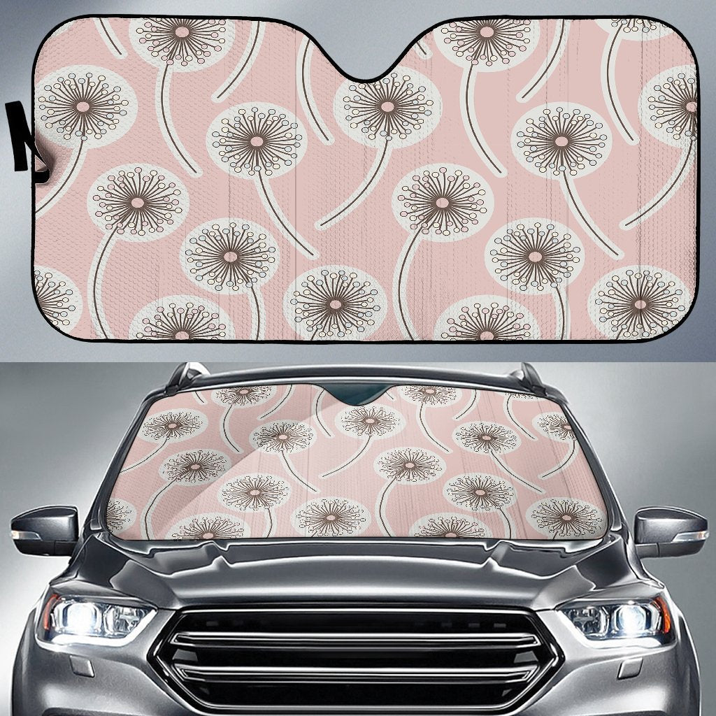 Dandelion Pattern Print Car Sun Shade-grizzshop