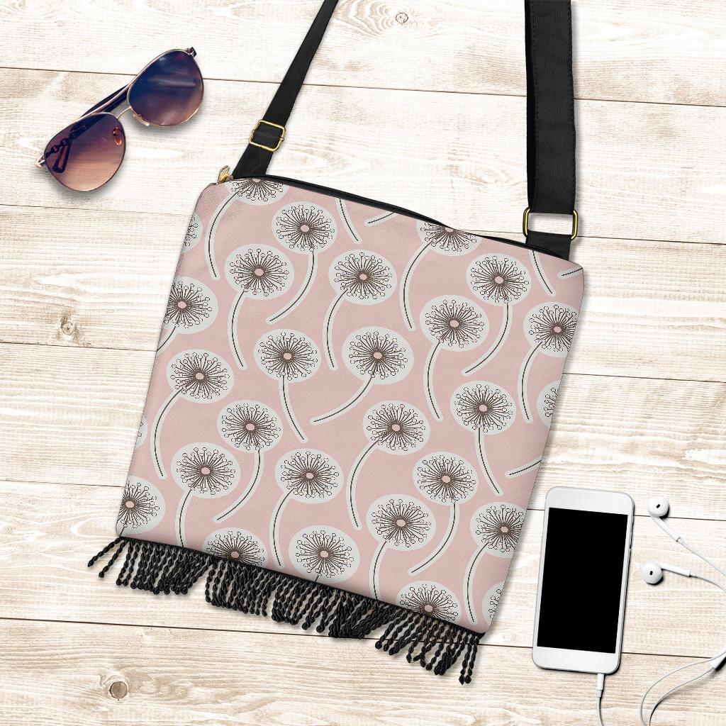 Dandelion Pattern Print Crossbody bags-grizzshop